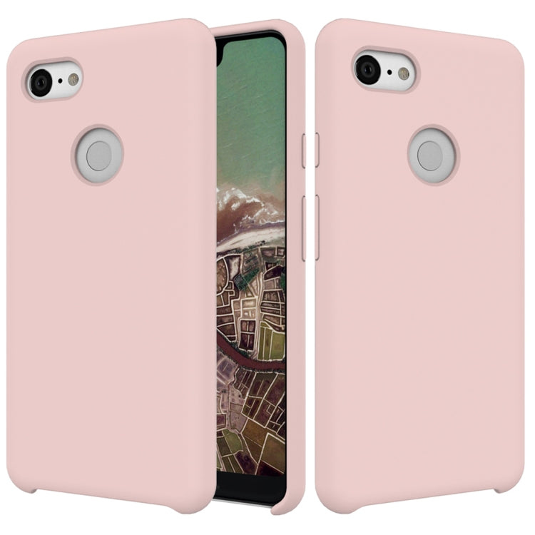 Solid Color Liquid Silicone Dropproof Protective Case for Google Pixel 3 XL