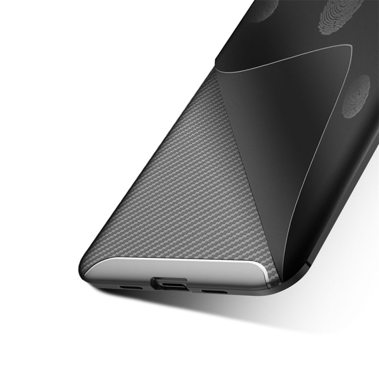 Carbon Fiber Texture Shockproof TPU Case for Google Pixel 3a XL(Black)