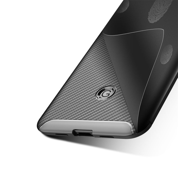 Carbon Fiber Texture Shockproof TPU Case for Google Pixel 3a (Brown)