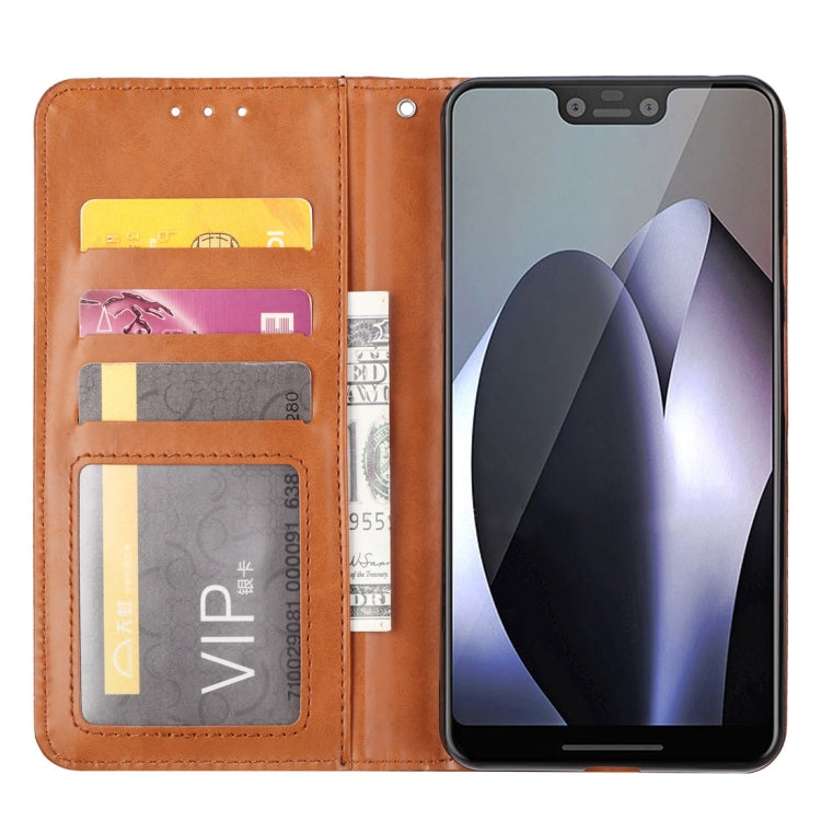 Knead Skin Texture Horizontal Flip Leather Case for Google Pixel 3 XL, with Photo Frame & Holder & Card Slots & Wallet