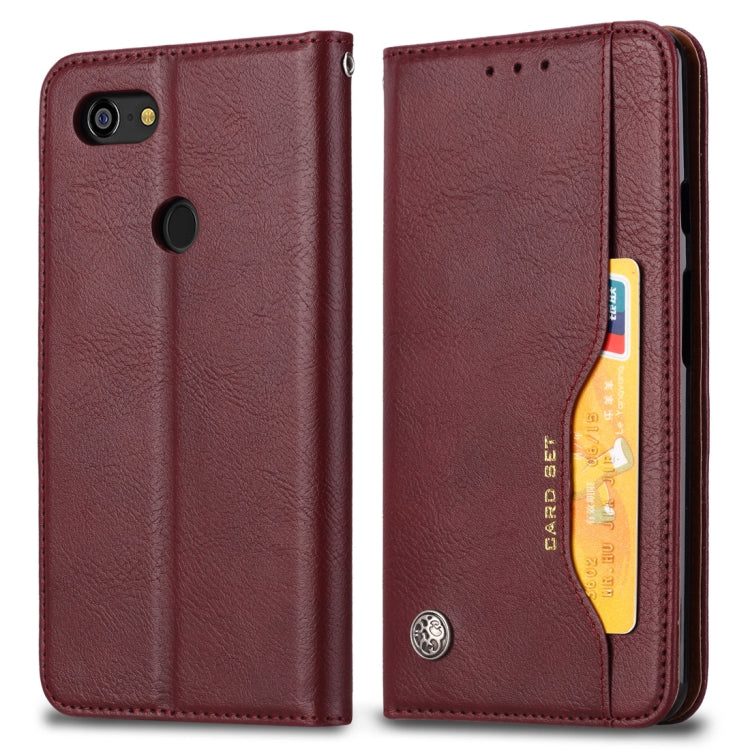 Knead Skin Texture Horizontal Flip Leather Case for Google Pixel 3 XL, with Photo Frame & Holder & Card Slots & Wallet