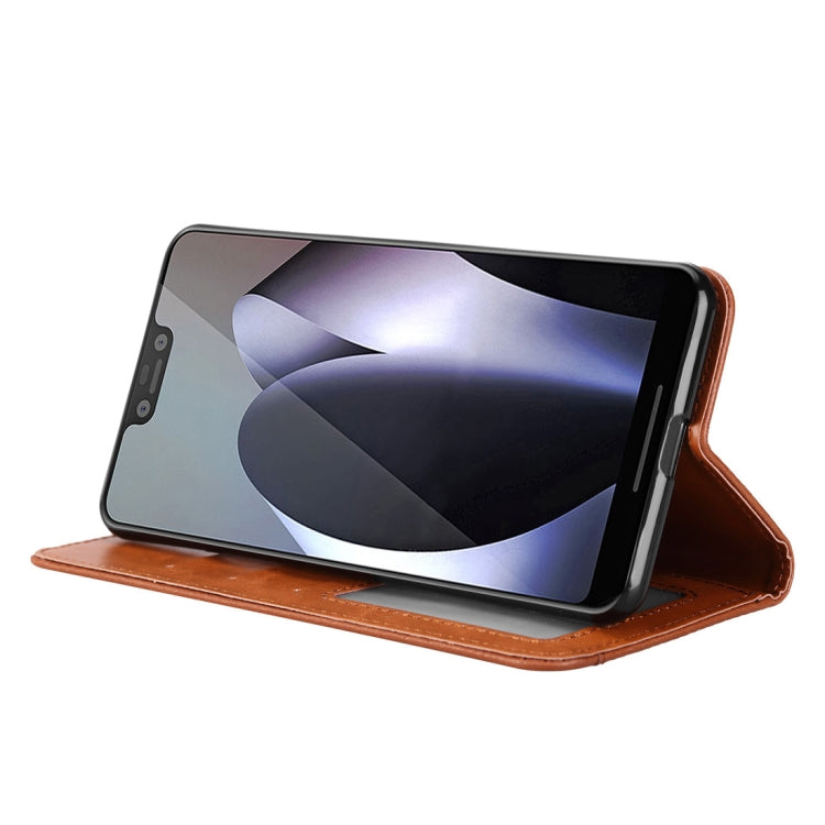 Knead Skin Texture Horizontal Flip Leather Case for Google Pixel 3 XL, with Photo Frame & Holder & Card Slots & Wallet