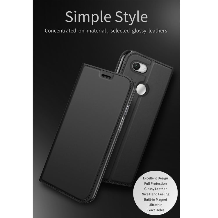 DZGOGO ISKIN Series Slight Frosted PU+ TPU Case for Google Pixel 3a XL