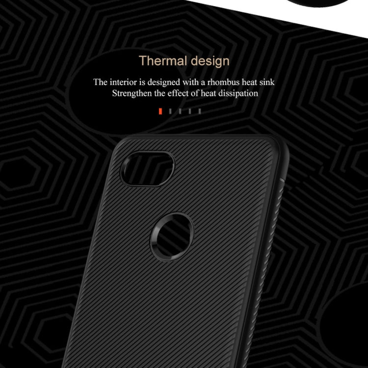 lenuo Leshen Series Stripe Texture TPU Case for Google Pixel 3 XL (Blue)