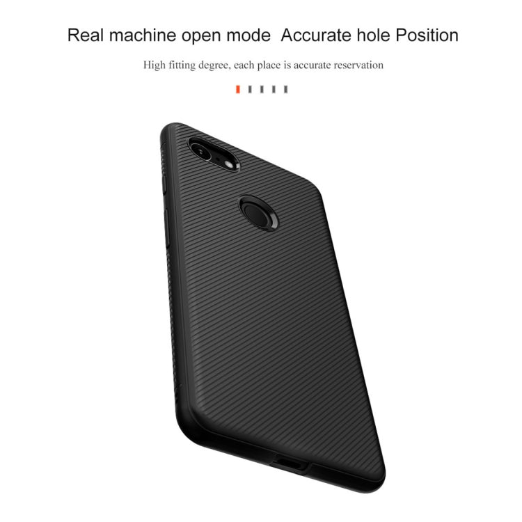 lenuo Leshen Series Stripe Texture TPU Case for Google Pixel 3 XL (Blue)