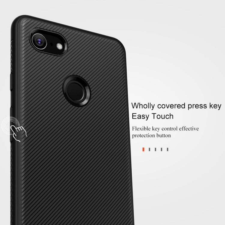 lenuo Leshen Series Stripe Texture TPU Case for Google Pixel 3 XL (Blue)