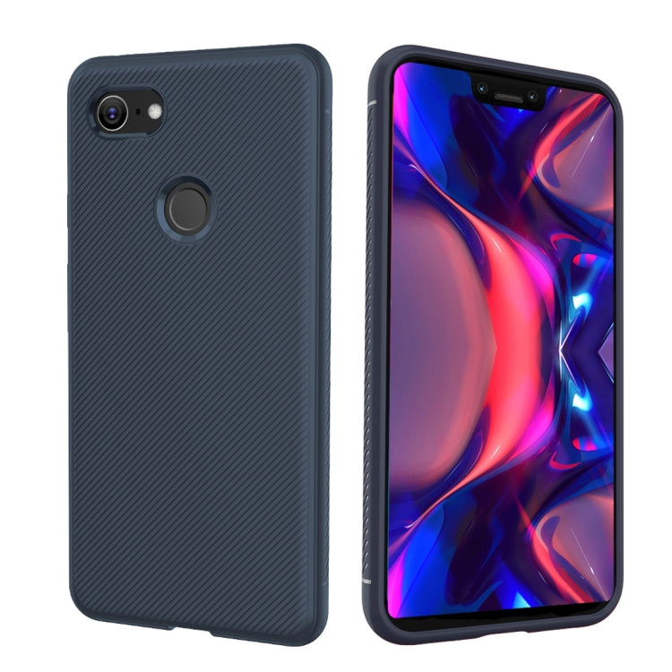 lenuo Leshen Series Stripe Texture TPU Case for Google Pixel 3 XL (Blue)
