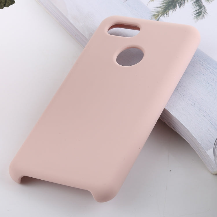 Solid Color Liquid Silicone Shockproof Soft Case for Google Pixel 3