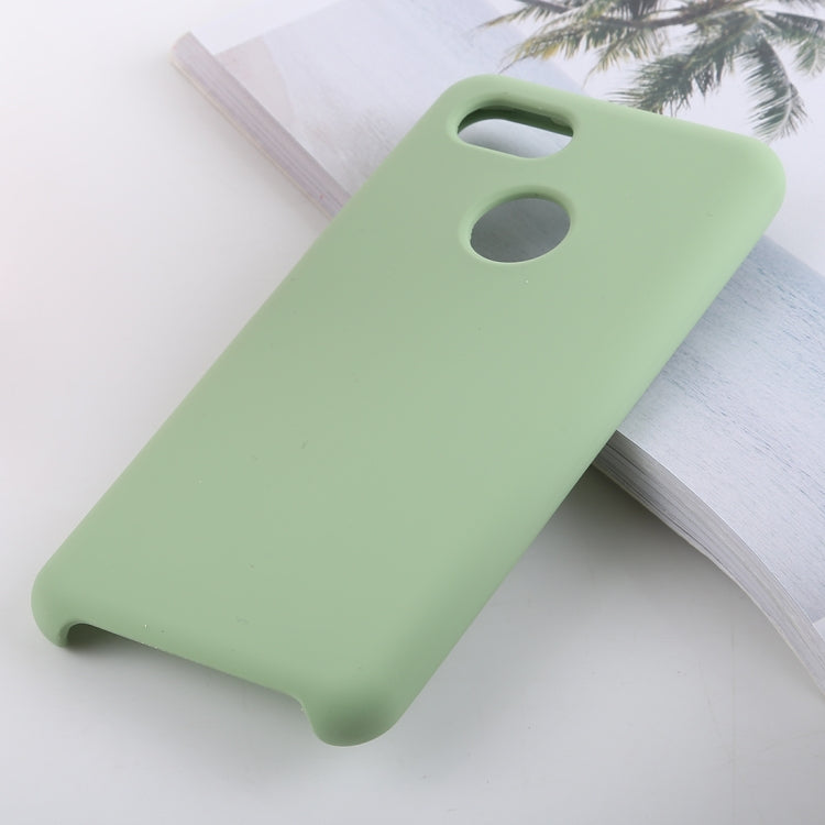 Solid Color Liquid Silicone Shockproof Soft Case for Google Pixel 3