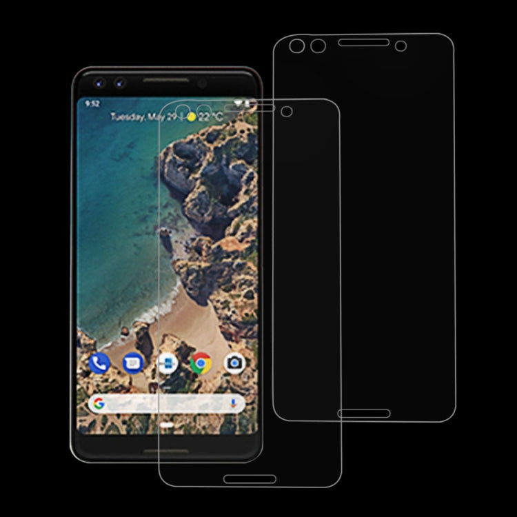 2 PCS 9H 2.5D Tempered Glass Film for Google Pixel 3