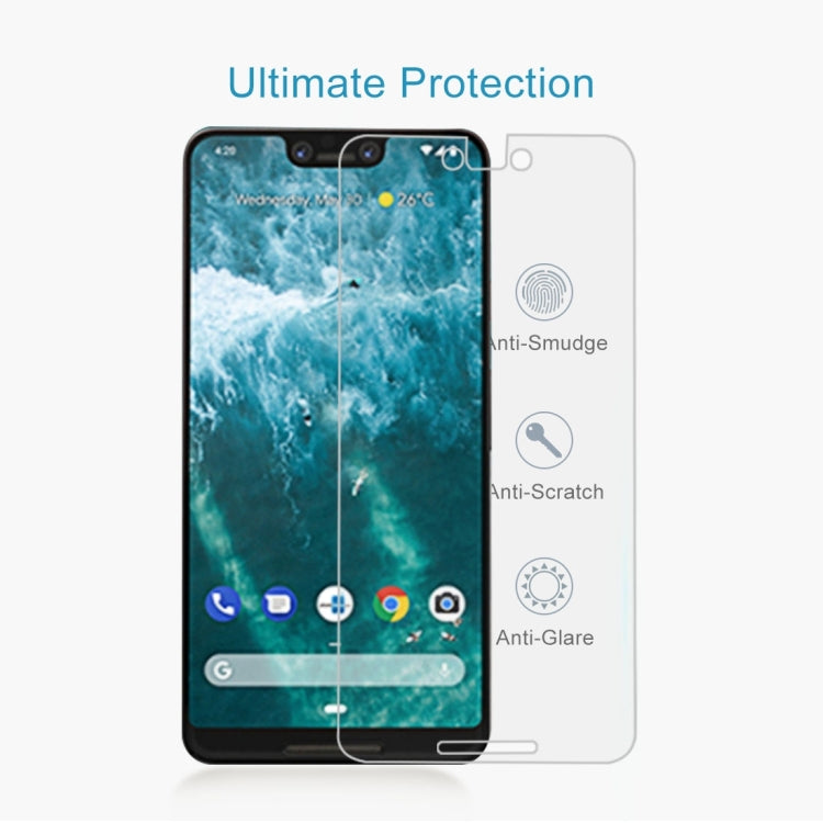 2 PCS 9H 2.5D Tempered Glass Film for Google Pixel 3XL