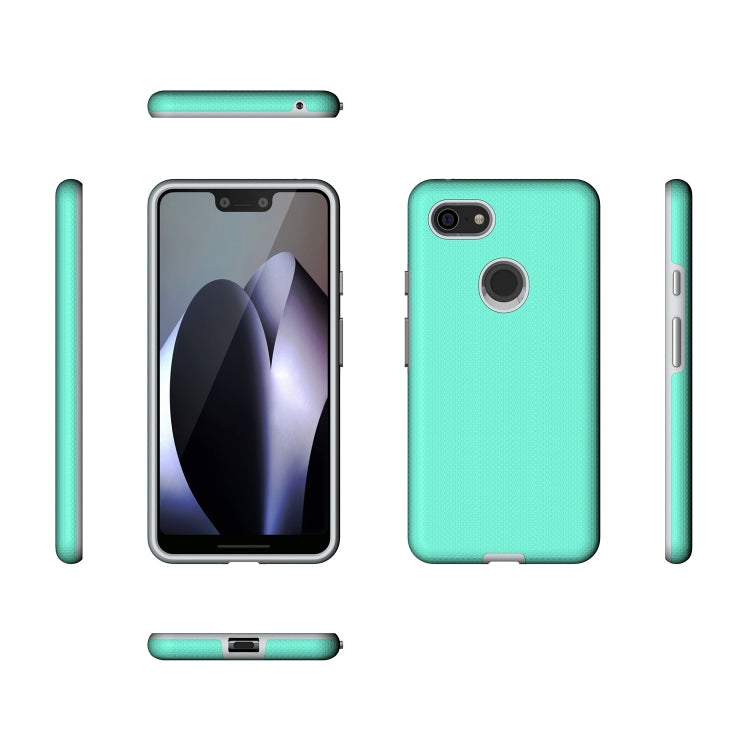 Anti-slip Armor Texture TPU + PC Case for Google Pixel 3 XL