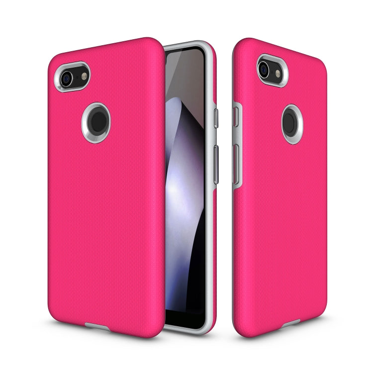 Anti-slip Armor Texture TPU + PC Case for Google Pixel 3 XL