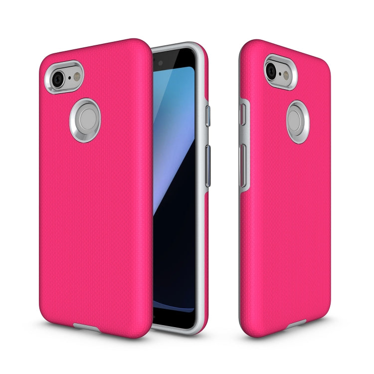Anti-slip Armor Texture TPU + PC Case for Google Pixel 3