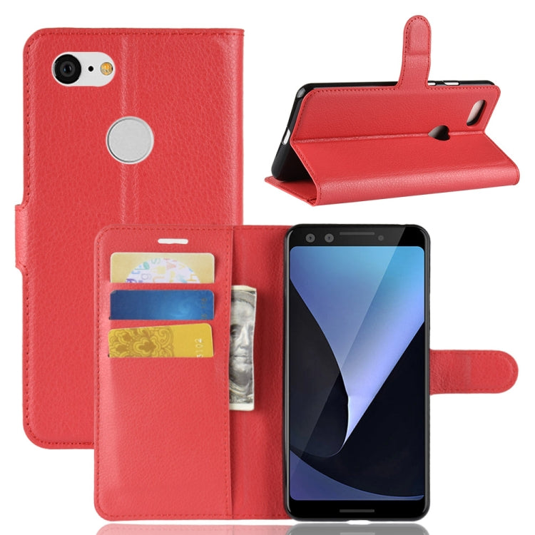 Litchi Texture Horizontal Flip Leather Case for Google Pixel 3, with Wallet & Holder & Card Slots