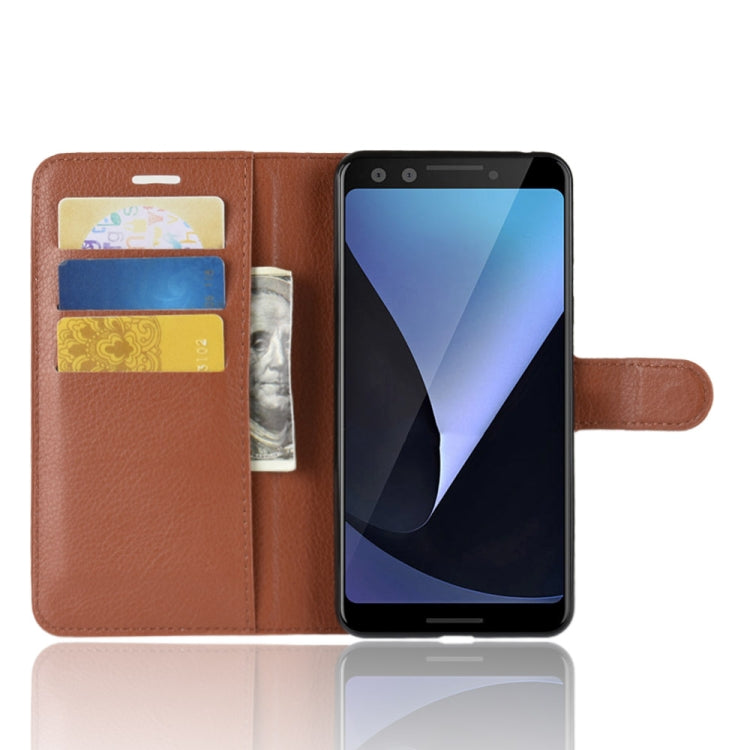 Litchi Texture Horizontal Flip Leather Case for Google Pixel 3, with Wallet & Holder & Card Slots