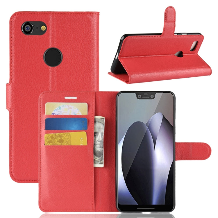 Litchi Texture Horizontal Flip Leather Case for Google Pixel 3 XL, with Wallet & Holder & Card Slots