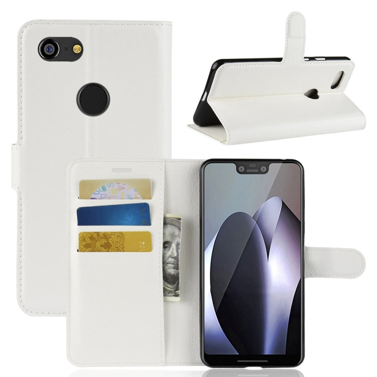 Litchi Texture Horizontal Flip Leather Case for Google Pixel 3 XL, with Wallet & Holder & Card Slots