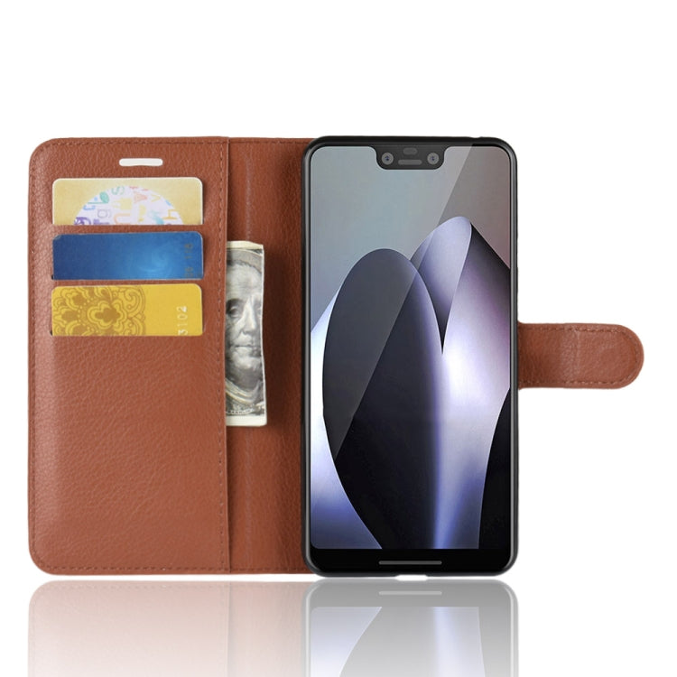 Litchi Texture Horizontal Flip Leather Case for Google Pixel 3 XL, with Wallet & Holder & Card Slots