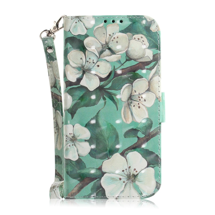 3D Painting Watercolor Flower Pattern Coloured Drawing Horizontal Flip Leather Case for Google Pixel 3a XL, with Holder & Card Slots & Wallet