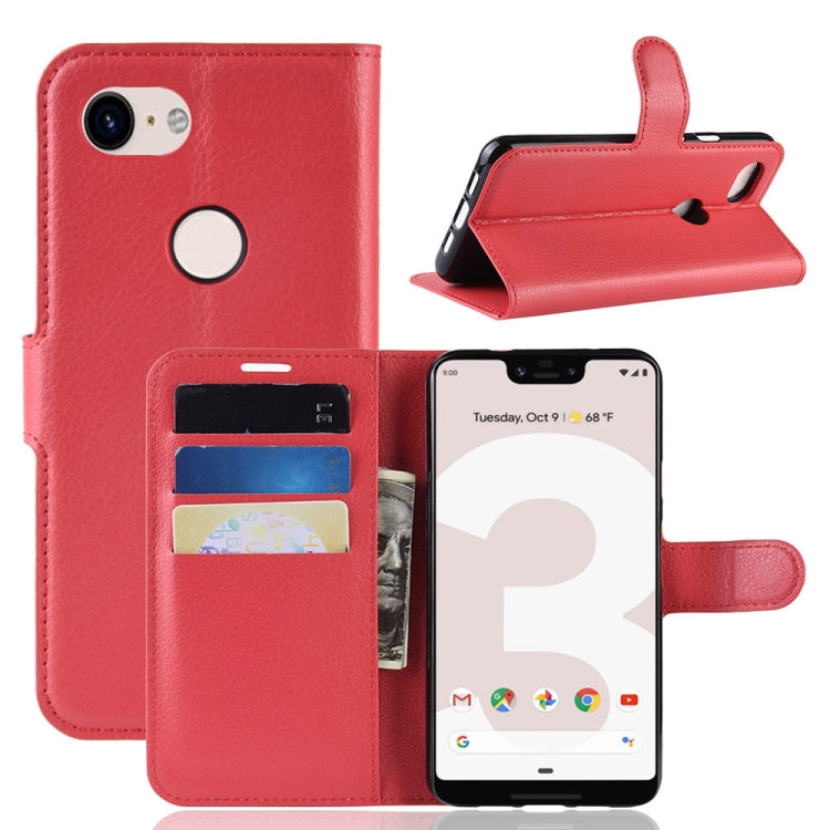 Litchi Texture Horizontal Flip Leather Case for Google Pixel 3a XL/google Pixel 3a XL, with Wallet & Holder & Card Slots