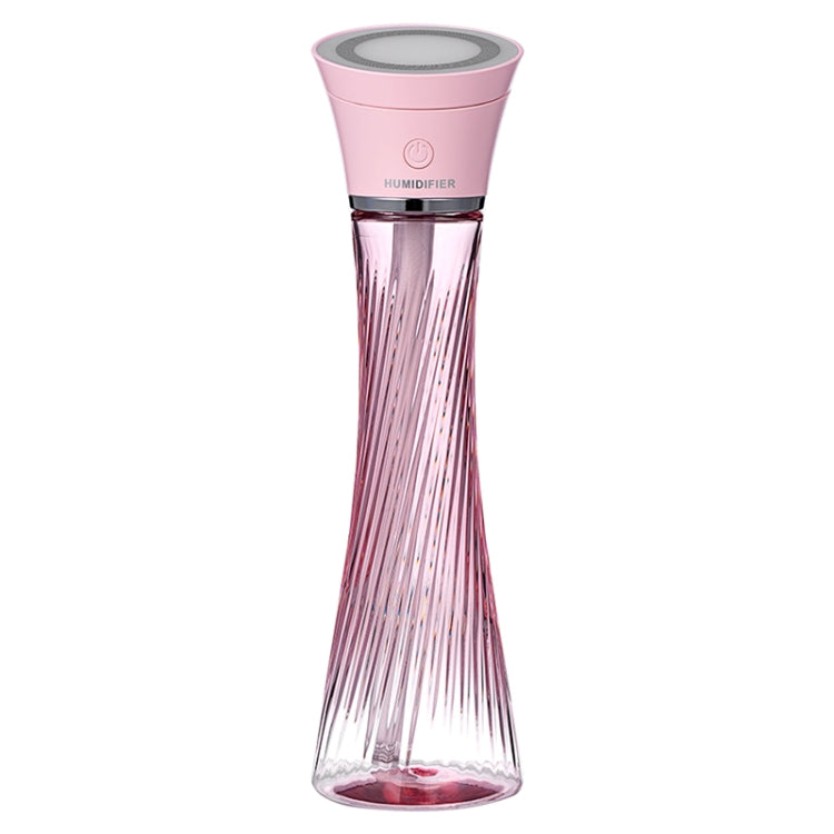 USB Car Transparent Magic Tower Small Waist Humidifier with Vanity Mirror & LED Light, Capacity: 250mL