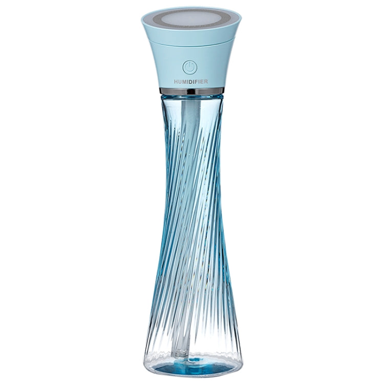 USB Car Transparent Magic Tower Small Waist Humidifier with Vanity Mirror & LED Light, Capacity: 250mL