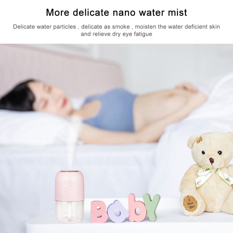 Colorful Car Portable Round USB Humidifier, Style: Rechargeable