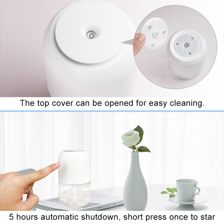 Colorful Car Portable Round USB Humidifier, Style: Rechargeable