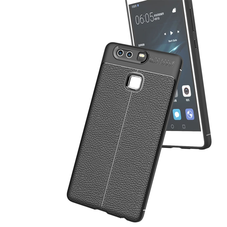 For Huawei P9 Plus Litchi Texture TPU Protective Case