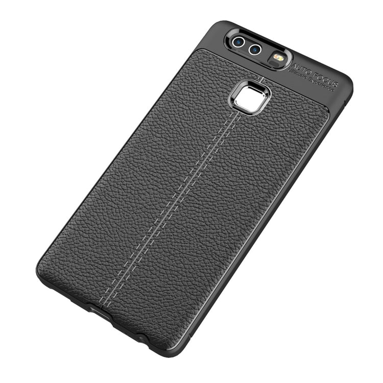 For Huawei P9 Plus Litchi Texture TPU Protective Case