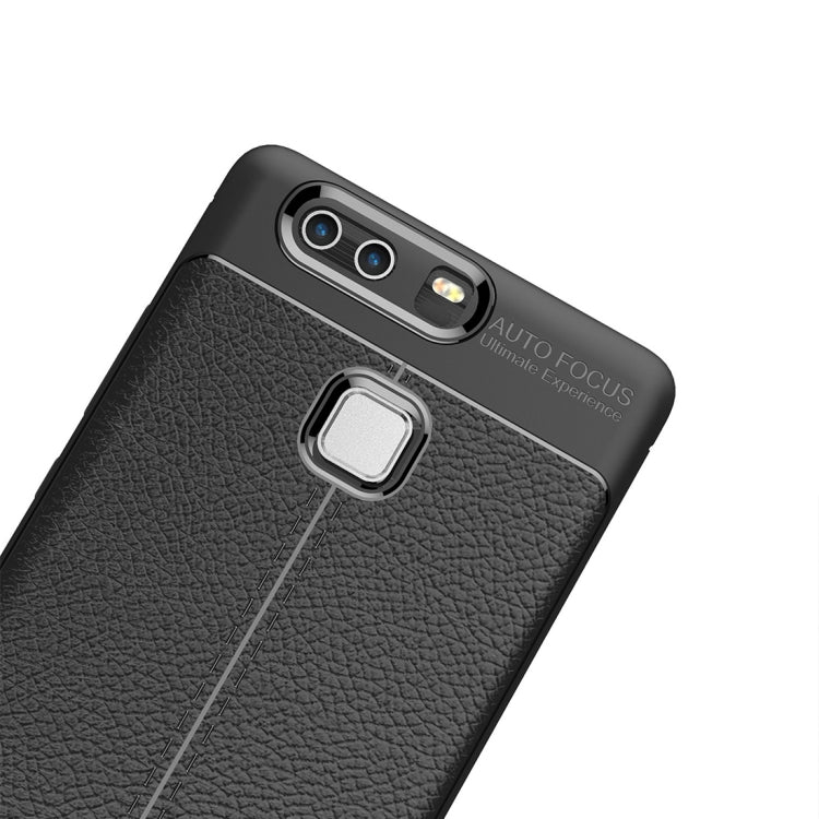For Huawei P9 Plus Litchi Texture TPU Protective Case