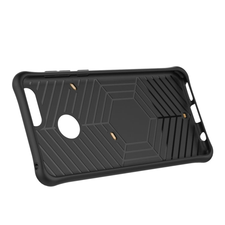 For Huawei Honor 7X PC + TPU Dropproof Sniper Hybrid Protective Back Cover Case with 360 Degree Rotation Holder