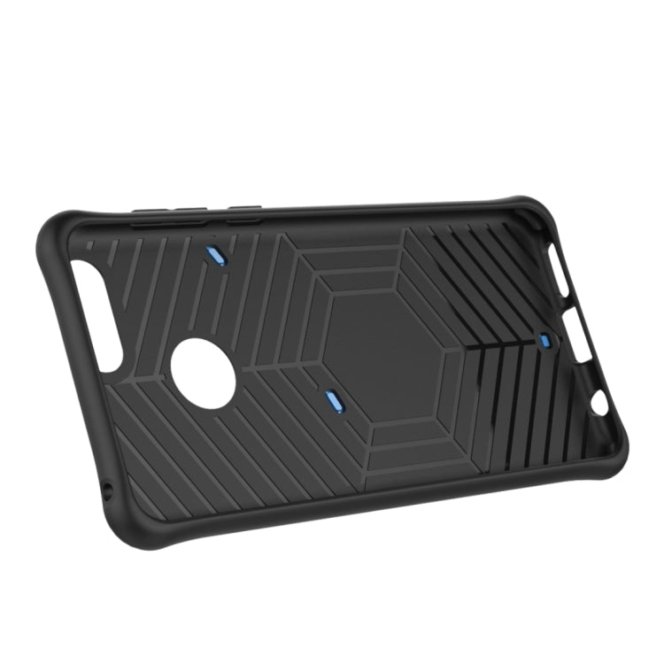 For Huawei Honor 7X PC + TPU Dropproof Sniper Hybrid Protective Back Cover Case with 360 Degree Rotation Holder