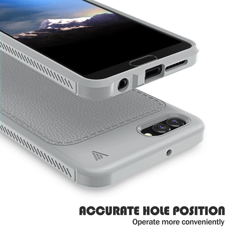 Lenuo for Leshen Series Huawei Nova 2s TPU Litchi Texture Dropproof Protective Back Cover Case