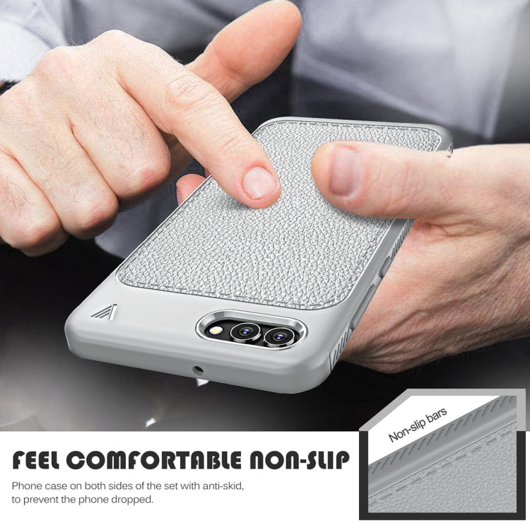 Lenuo for Leshen Series Huawei Nova 2s TPU Litchi Texture Dropproof Protective Back Cover Case