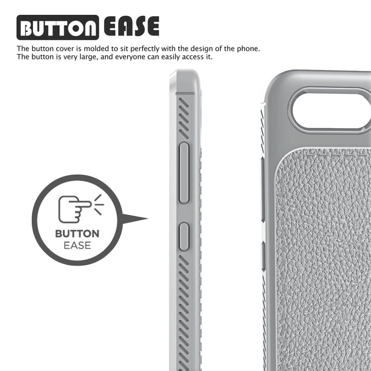 Lenuo for Leshen Series Huawei Nova 2s TPU Litchi Texture Dropproof Protective Back Cover Case