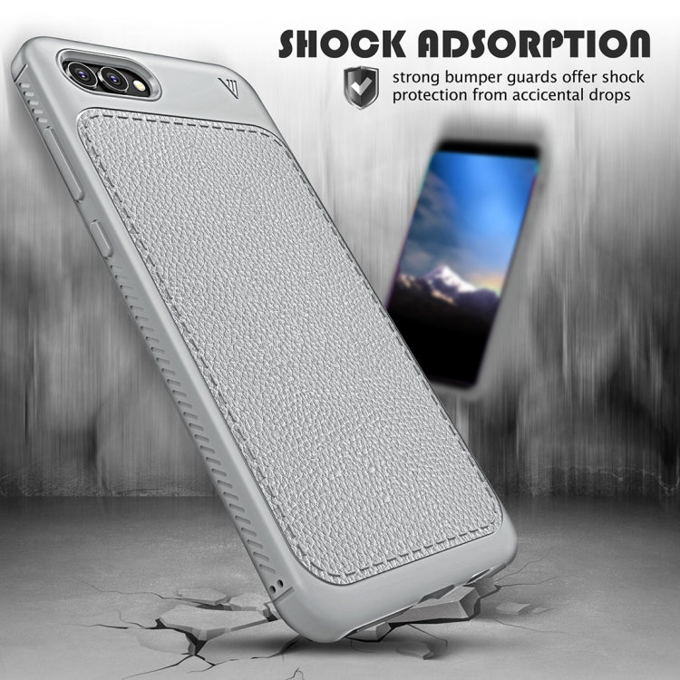 Lenuo for Leshen Series Huawei Nova 2s TPU Litchi Texture Dropproof Protective Back Cover Case