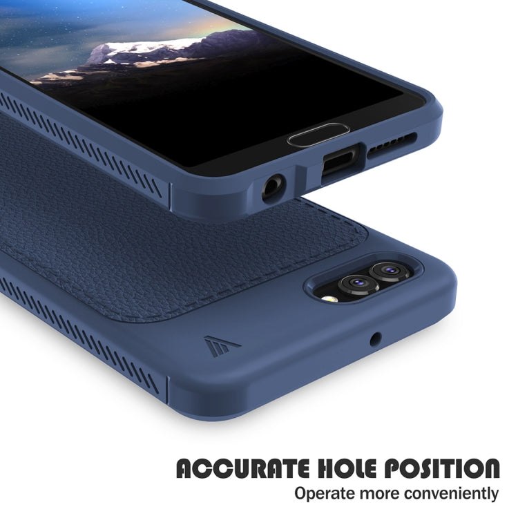 Lenuo for Leshen Series Huawei Nova 2s TPU Litchi Texture Dropproof Protective Back Cover Case