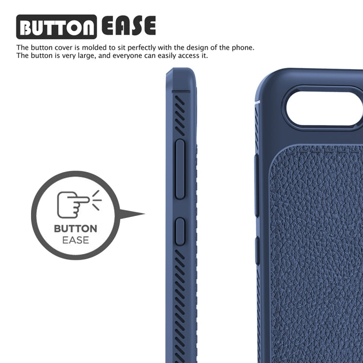 Lenuo for Leshen Series Huawei Nova 2s TPU Litchi Texture Dropproof Protective Back Cover Case