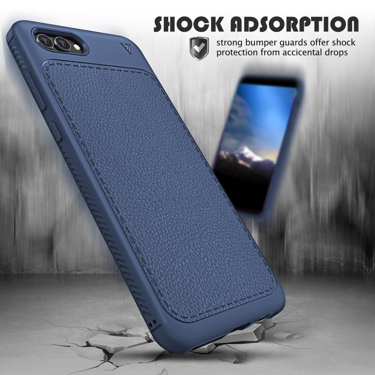 Lenuo for Leshen Series Huawei Nova 2s TPU Litchi Texture Dropproof Protective Back Cover Case