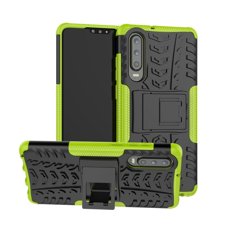 Tire Texture TPU+PC Shockproof Case for Huawei P30, with Holder