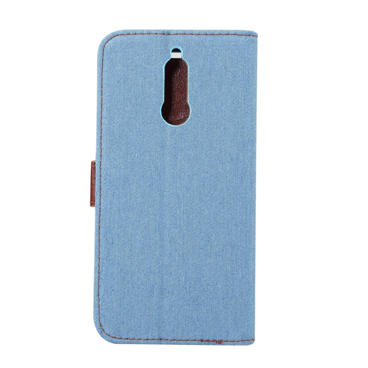 Dibase for Huawei Mate 10 Lite & Maimang 6 Denim Texture Horizontal Flip Leather Case with Holder & Card Slots