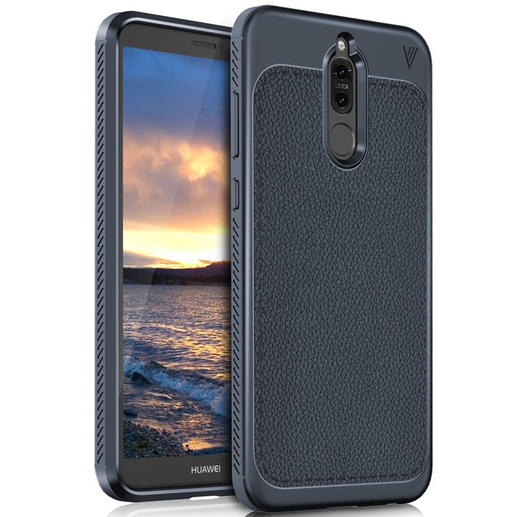 Lenuo for Leshen Series Huawei Mate 10 Lite TPU Litchi Texture Dropproof Protective Back Cover Case