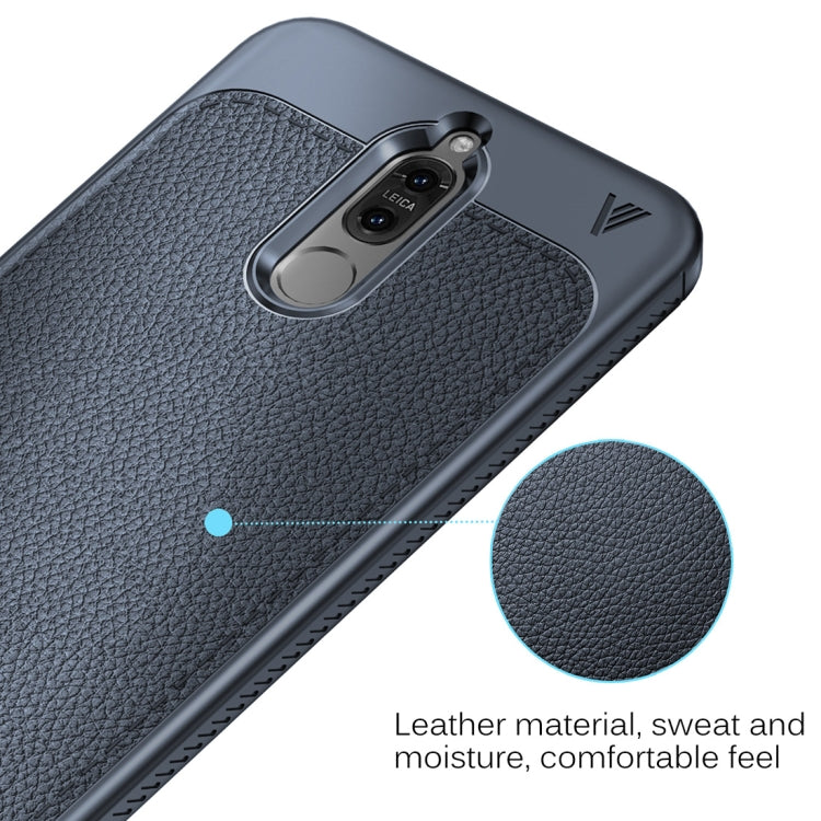 Lenuo for Leshen Series Huawei Mate 10 Lite TPU Litchi Texture Dropproof Protective Back Cover Case
