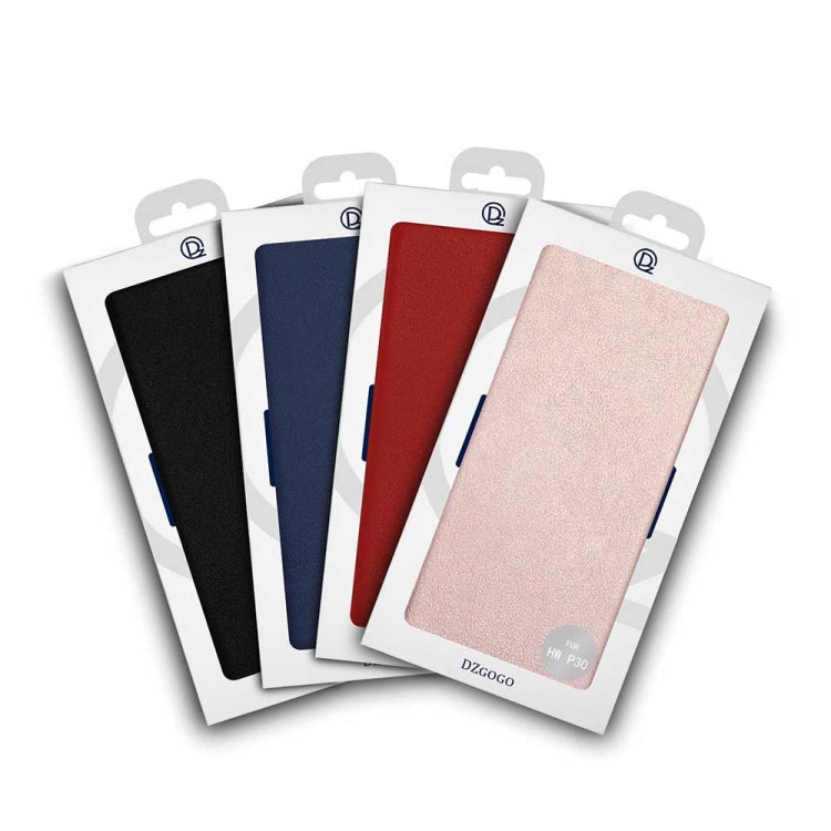 DZGOGO MILO Series PC + PU Horizontal Flip Leather Case for Huawei P30, with Holder & Card Slot & Wallet