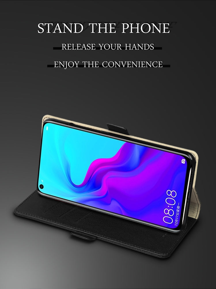 DZGOGO MILO Series PC + PU Horizontal Flip Leather Case for Huawei Nova 4, with Holder & Card Slot & Wallet
