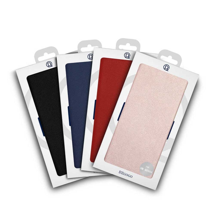 DZGOGO MILO Series PC + PU Horizontal Flip Leather Case for Huawei Nova 4, with Holder & Card Slot & Wallet