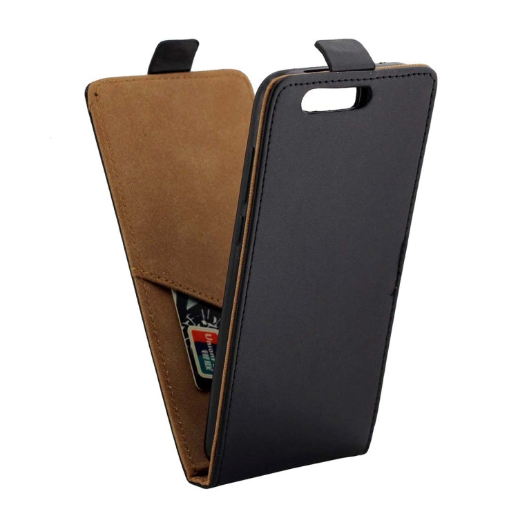For Huawei Honor 9 TPU Business Style Vertical Flip Protective Leather Case with Card Slot (Black)