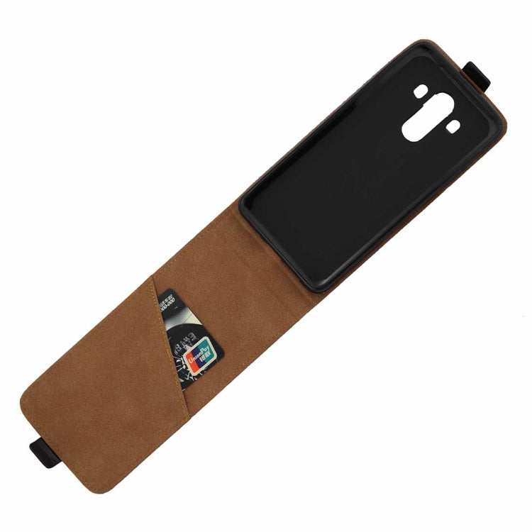 For Huawei Mate 10 Pro TPU Business Style Vertical Flip Protective Leather Case with Card Slot (Black)